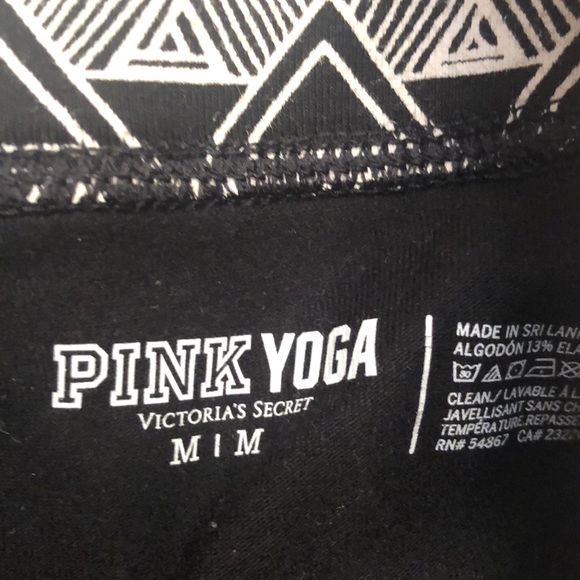 Pink Victoria Secret yoga pants.  Size m. Inseam27 - Picture 3 of 5